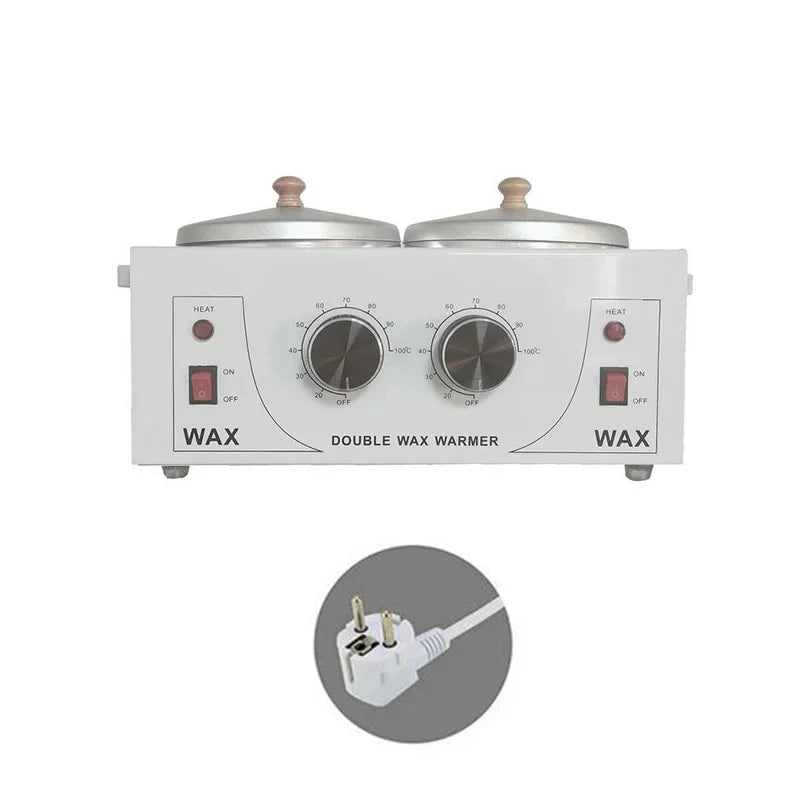 Double Furnace Multifunction Temperature Adjustment Double Pot Wax Melting Machine Hair Removal Instrument Wax Treatment Machine