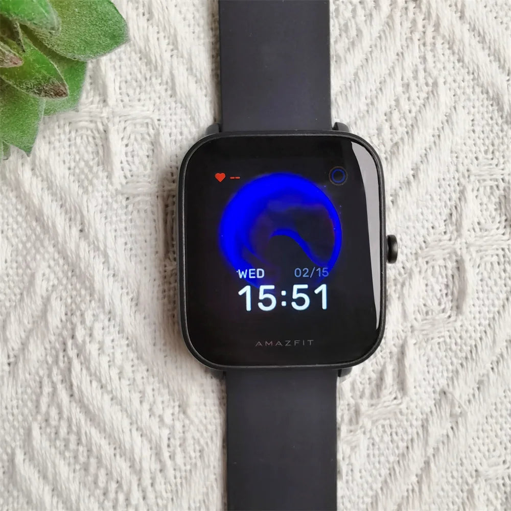 Amazfit Smartwatch BIP U Bluetooth 60 + Sports Mode 5ATM Waterproof Heart Rate Monitoring Sports Watch 95New Exhibition Watches