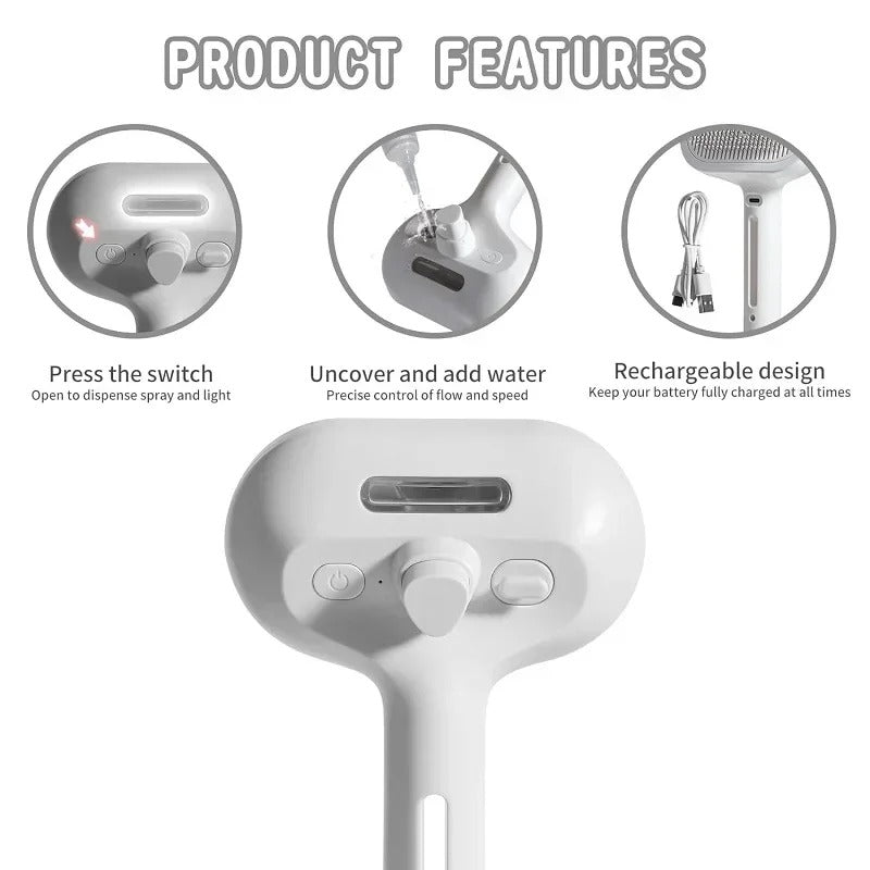 3-in-1 Steam Pet Comb