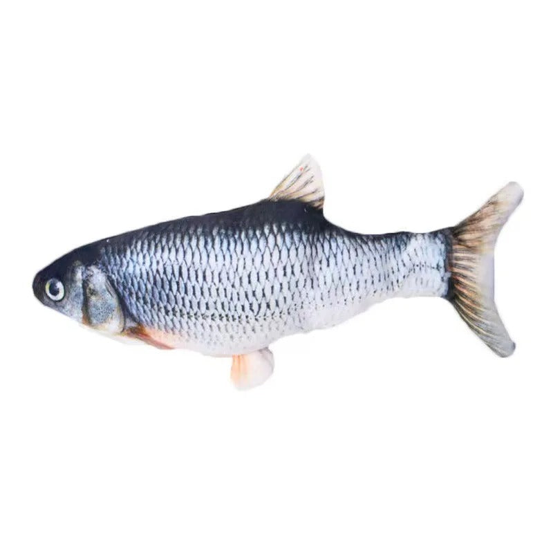 Realistic Fish Plush Toys for Cats