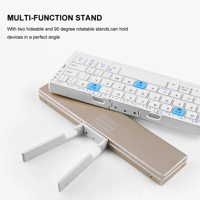 Mini Foldable Bluetooth Keyboard with Magnetic Stand