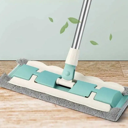 Flat Mop With Reusable Washable Mop Cloths