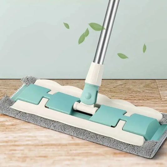 Flat Mop With Reusable Washable Mop Cloths