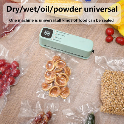 3-in-1 Mini Vacuum Sealer – Portable Food Sealing Machine with 15 Bags