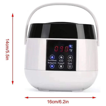 Wax Heater Warmer Wax Bean Hair Removal Machine SPA Body Epilator Paraffin Wax Pot with Smart LCD Temperature Display for Home