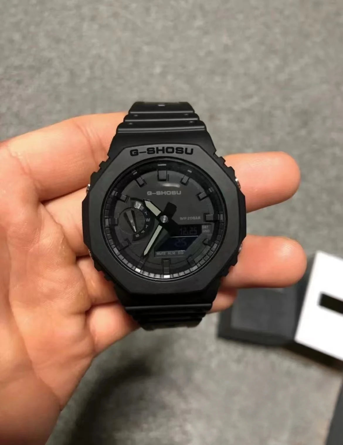 G1 Comic Sport Electronic Unisex Watch Full Function LED Dual Display World Time Large Dial