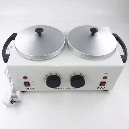 220V/ 110V Double Pots Depilatory Wax Warmer Machine Paraffine Wax  Heater Hand Feet SPA Epilator Hair Removal Tool