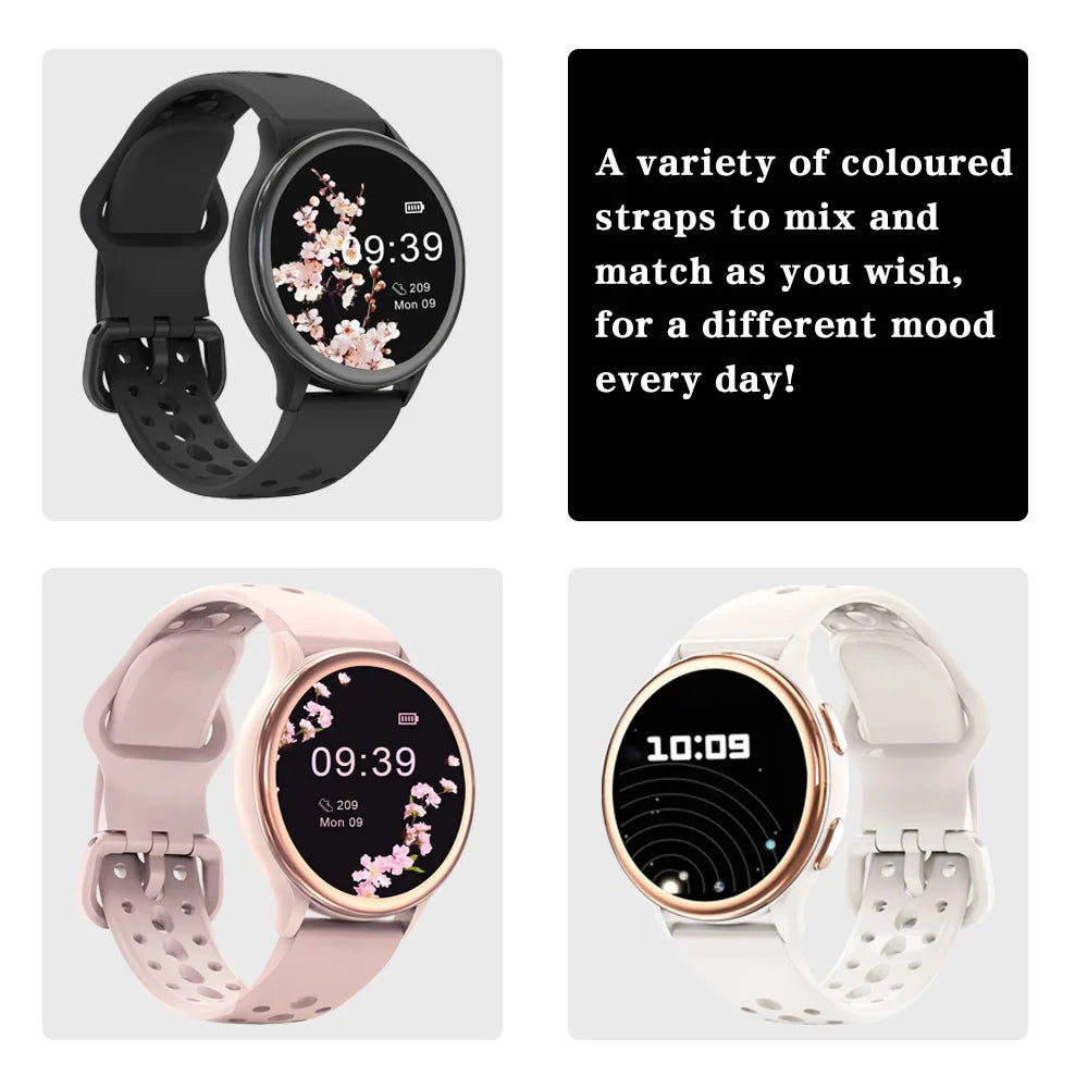 Smart Watches for Women [400+Watch Faces/Calls/Female Health], 1.27" Fitness Tracker Smartwatch for iPhone ＆ Android, Activity T