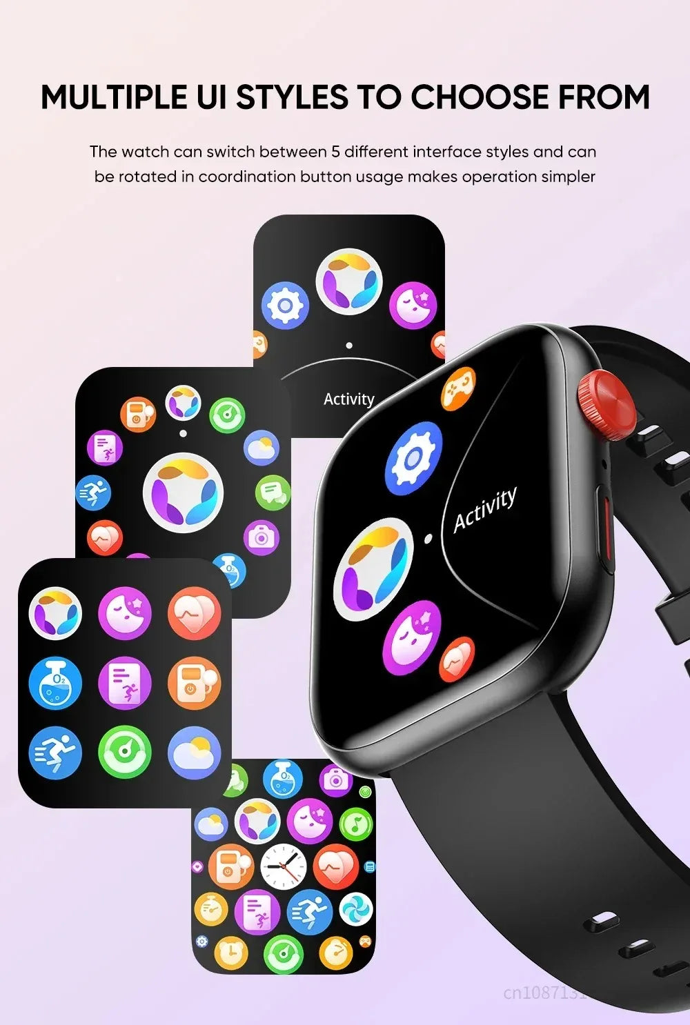 Smart Watch LC88 Men Women Full Touch Screen Bluetooth Call Waterproof Watches Sport Fitness Tracker Smartwatch Voice Assistant