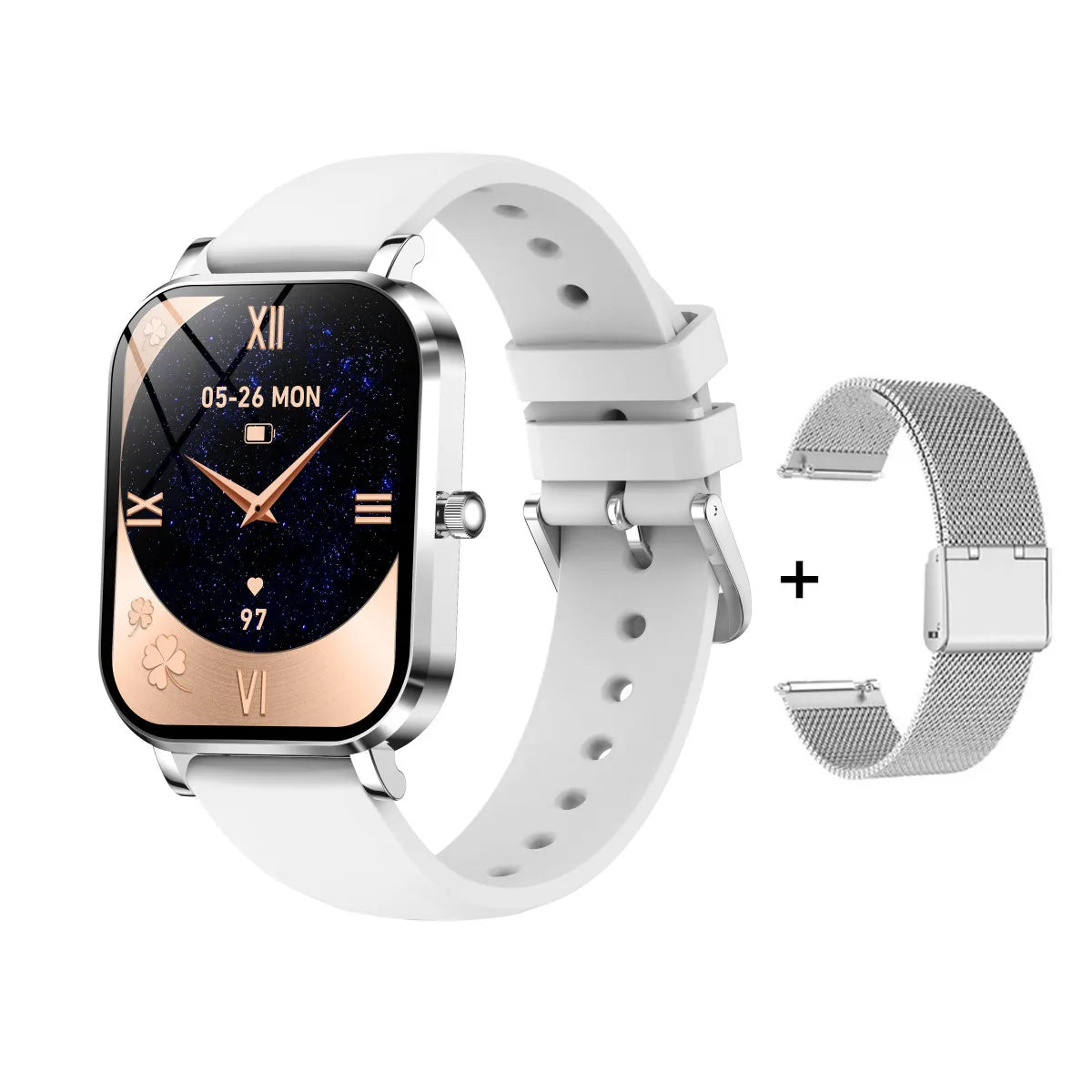 Women Smart Watch Rose Gold Receive Call Custom Dial Female Health Monitor Ultra Thin Ladies Wristwatch for lovers Birthday Gift