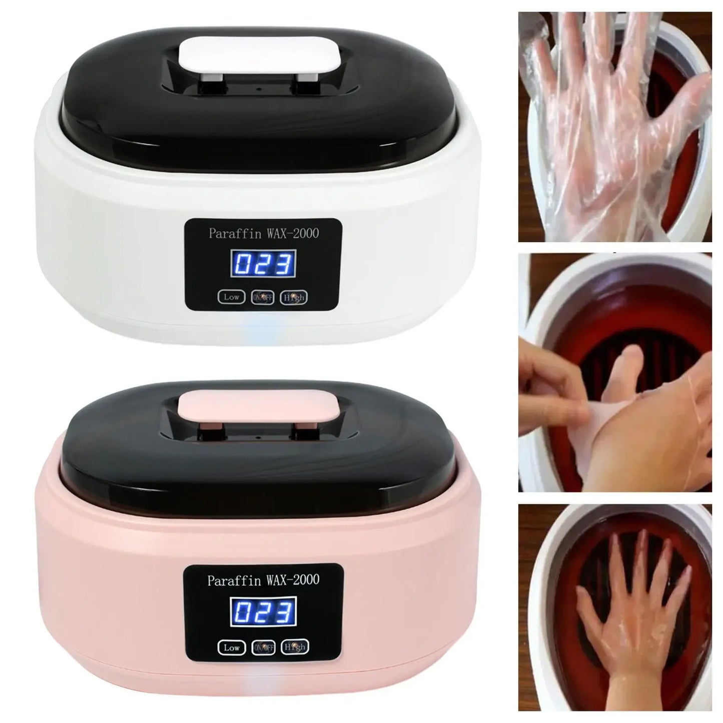 Paraffin Heater Professional Quick Heating 200W Temperature Control Hot Wax Hand Machine Paraffin Bath Professional