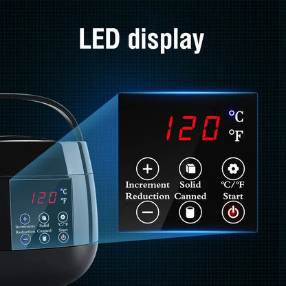 Wax Heater Warmer Hair Removal Wax Machine SPA Body Epilator Paraffin Wax Pot Smart LCD Temperature Display