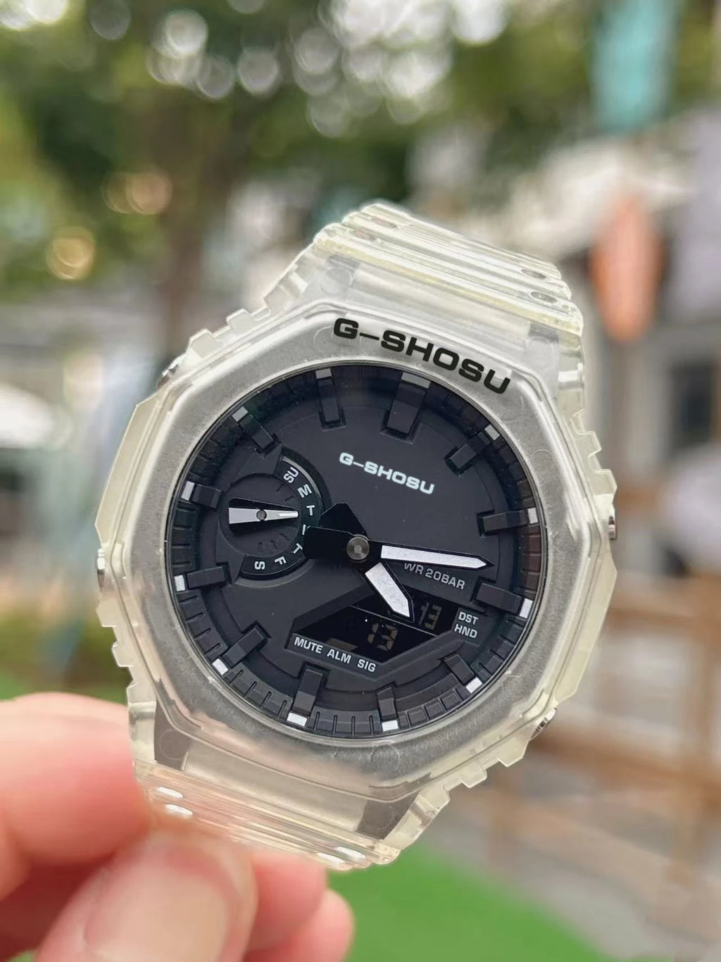 G1 Comic Sport Electronic Unisex Watch Full Function LED Dual Display World Time Large Dial