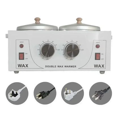 Double Furnace Multifunction Temperature Adjustment Double Pot Wax Melting Machine Hair Removal Instrument Wax Treatment Machine