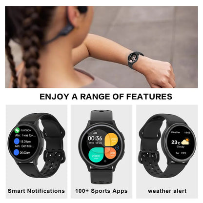 Smart Watches for Women [400+Watch Faces/Calls/Female Health], 1.27" Fitness Tracker Smartwatch for iPhone ＆ Android, Activity T
