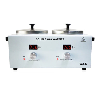 Double Wax Heated Pot Electric Wax Heater Warmer Home Appliance with LED Display Skin Hair Removal Adjustable Temperature