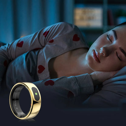 Smart Ring R08 Womens Men Electronic Smartring With Charging Case Health and Sleep Monitor Sports Fitness Tracker for Phone