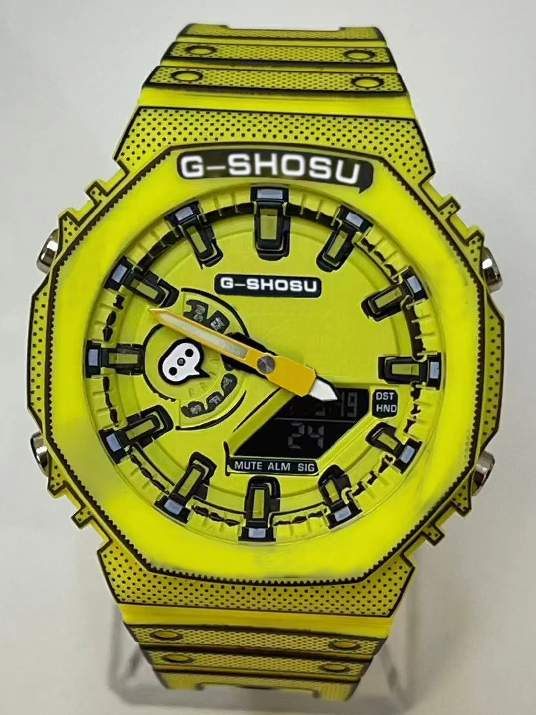 G1 Comic Sport Electronic Unisex Watch Full Function LED Dual Display World Time Large Dial