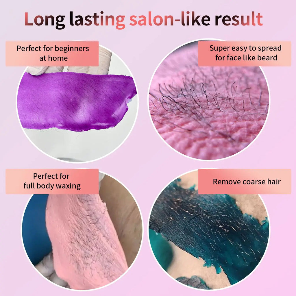 [US Plug] Viilife 200ml Black Wax Melting Machine Wax Beans Set Wax Heating Wax Hair Removal And Wax Therapy Machine