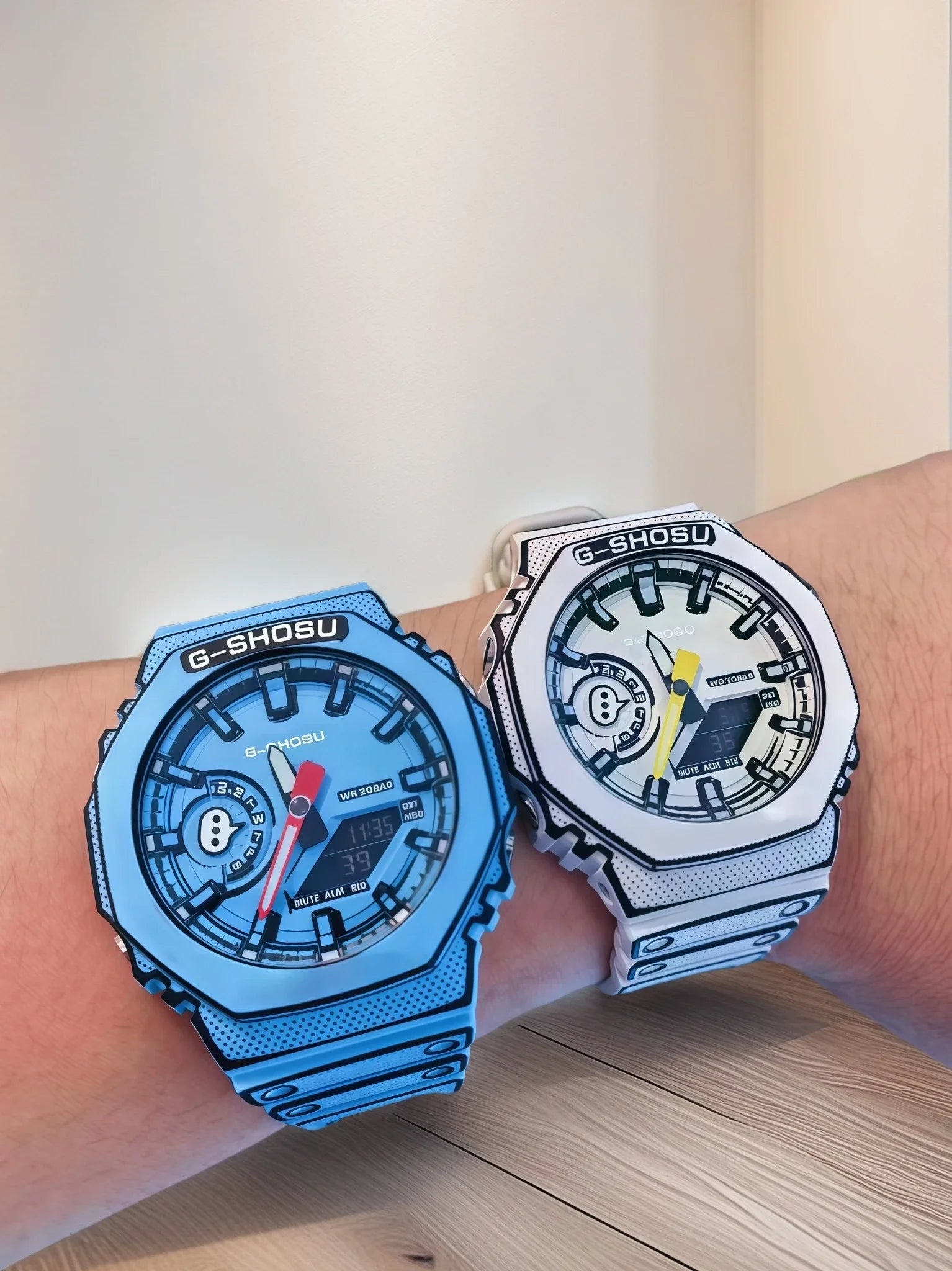 G1 Comic Sport Electronic Unisex Watch Full Function LED Dual Display World Time Large Dial