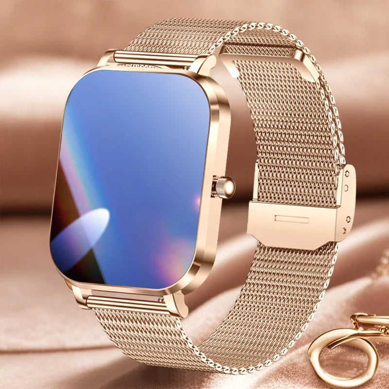 2025 New Smart Watch Women Gift 8.8mm Ultra-thin Body Heart Rate Waterproof Outdoor Sport BT Call Smartwatch For Android IOS