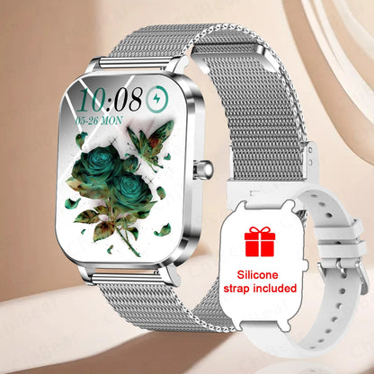 2025 New Smart Watch Women Gift 8.8mm Ultra-thin Body Heart Rate Waterproof Outdoor Sport BT Call Smartwatch For Android IOS