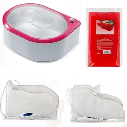 2.5L Wax Warmer Paraffin Heater Machine With Heated Electrical Booties and Gloves for Continuous Hydrating Heat Therapy