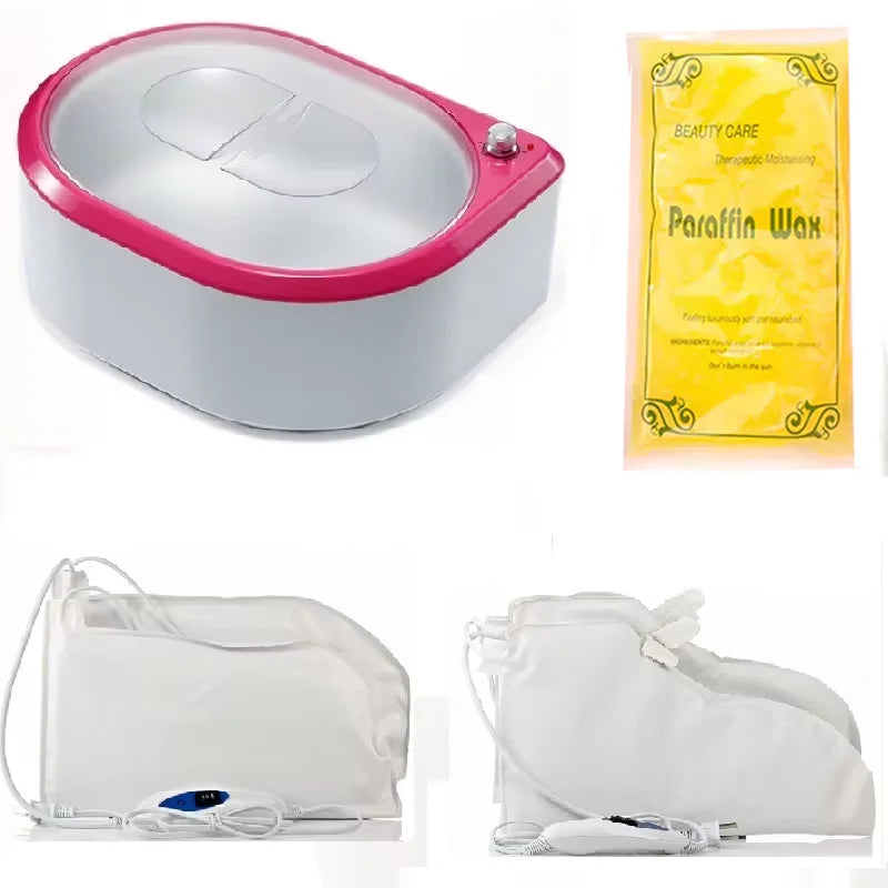 2.5L Wax Warmer Paraffin Heater Machine With Heated Electrical Booties and Gloves for Continuous Hydrating Heat Therapy