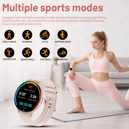 LIGE New Voice Calling Smart Watch 1.38" HD Full Touch Display Sports Fitness Smartwatch Heart Rate Blood Oxygen Health Monitor
