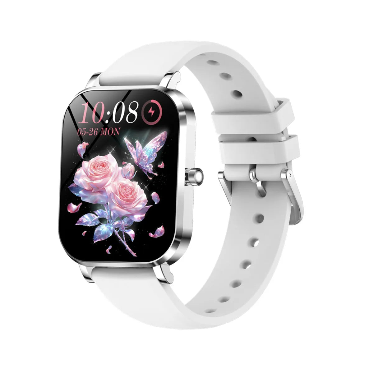 Women Smart Watch Rose Gold Receive Call Custom Dial Female Health Monitor Ultra Thin Ladies Wristwatch for lovers Birthday Gift