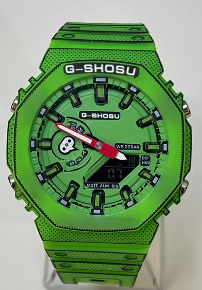 G1 Comic Sport Electronic Unisex Watch Full Function LED Dual Display World Time Large Dial