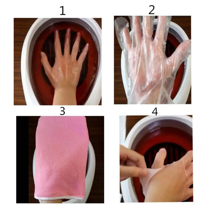 Paraffin Heater Professional Quick Heating 200W Temperature Control Hot Wax Hand Machine Paraffin Bath Professional