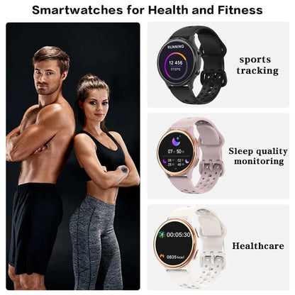Smart Watches for Women [400+Watch Faces/Calls/Female Health], 1.27" Fitness Tracker Smartwatch for iPhone ＆ Android, Activity T
