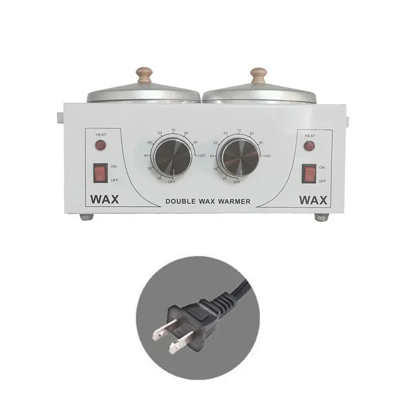 Double Furnace Multifunction Temperature Adjustment Double Pot Wax Melting Machine Hair Removal Instrument Wax Treatment Machine