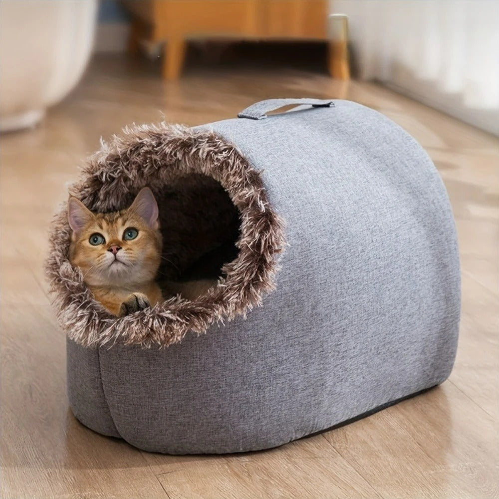 Winter Warm Pet Cave Bed