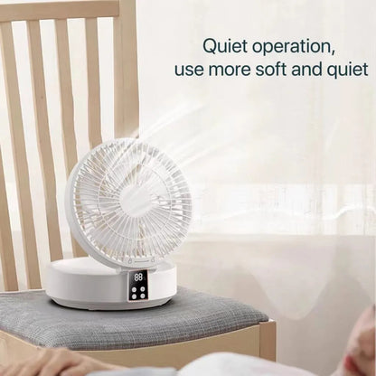 Foldable Wall-Mounted Fan with Night Light
